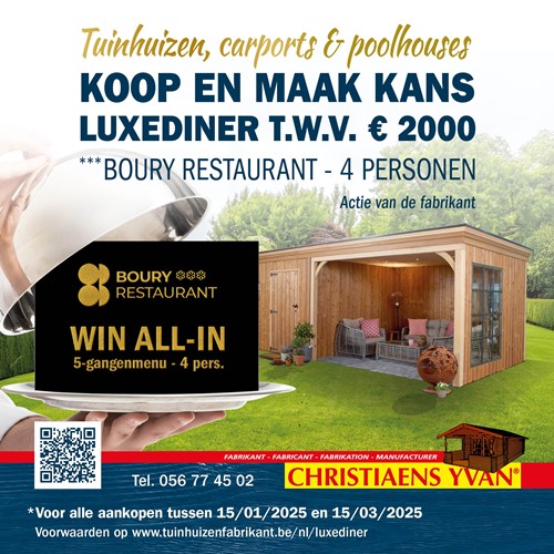 Actie Luxediner Boury***